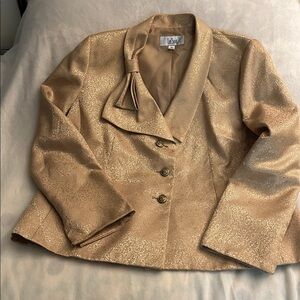 Le Suit Gold dress suit 2 pcs size 14